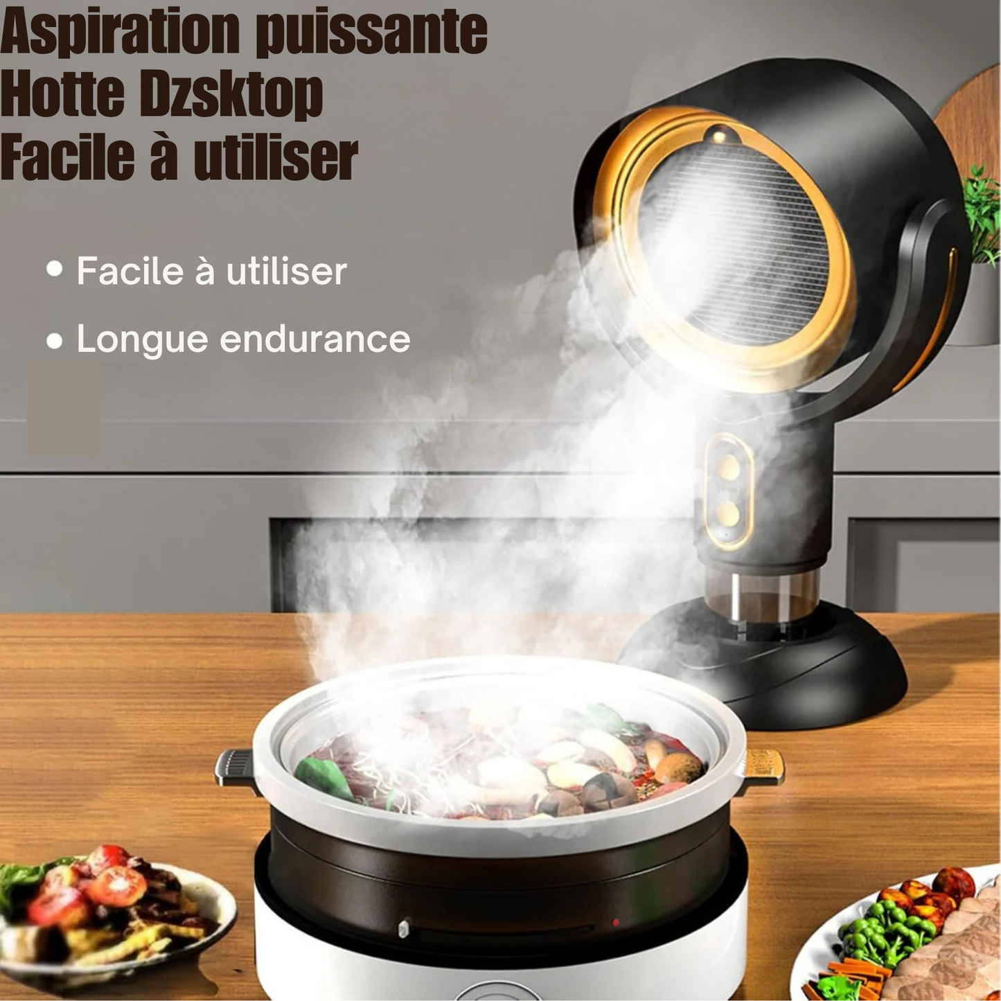 AeroPure™ – Mini Purificateur de Fumée Rechargeable