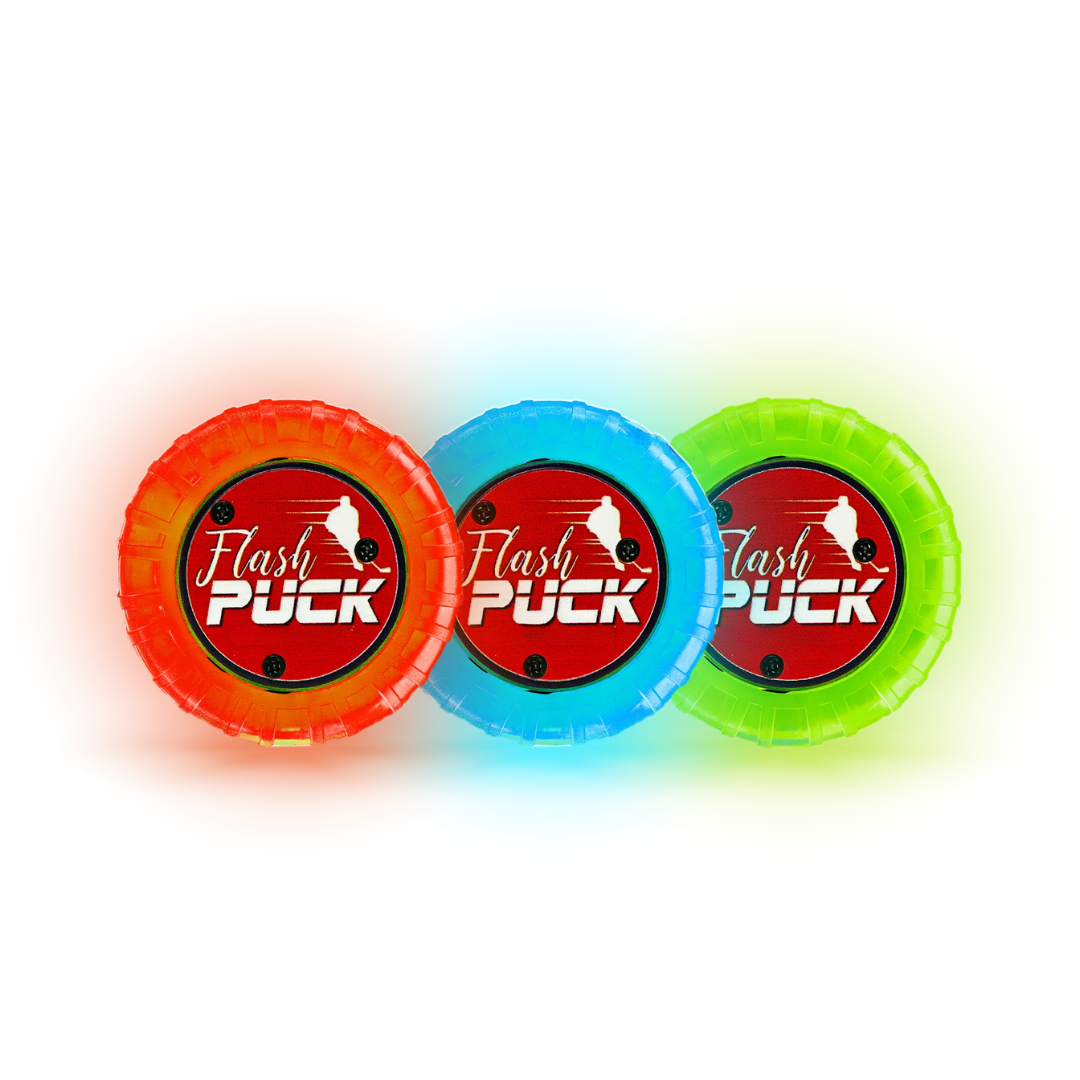 Flash Puck™ – Puck de hockey lumineuse et rechargeable