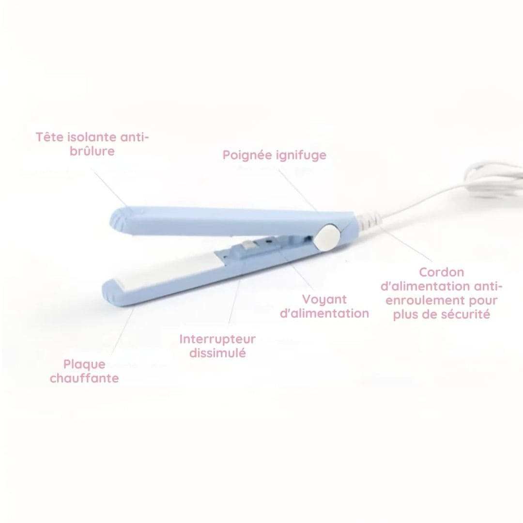 GlamCurl™ – Mini Fer à Lisser & Boucler 2-en-1