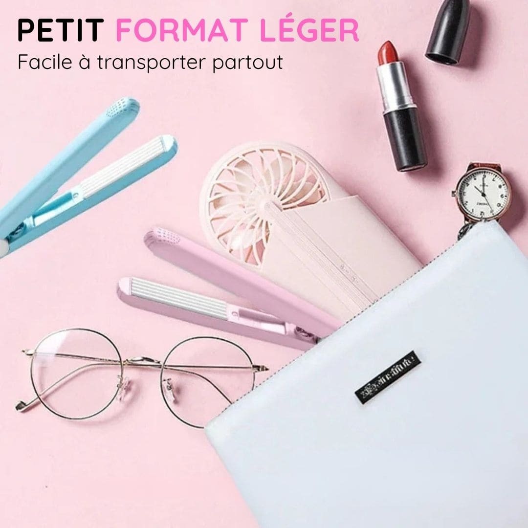 GlamCurl™ – Mini Fer à Lisser & Boucler 2-en-1