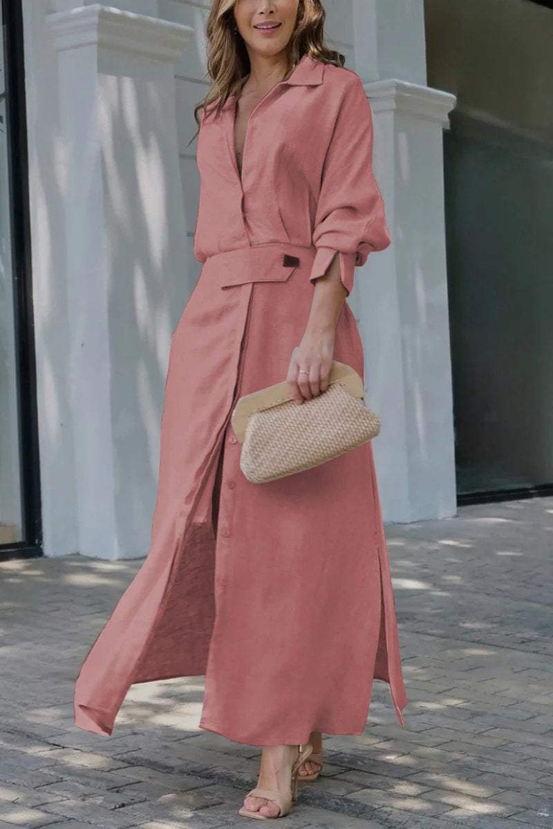 Anaïs – Langes Leinenkleid für den Sommer
