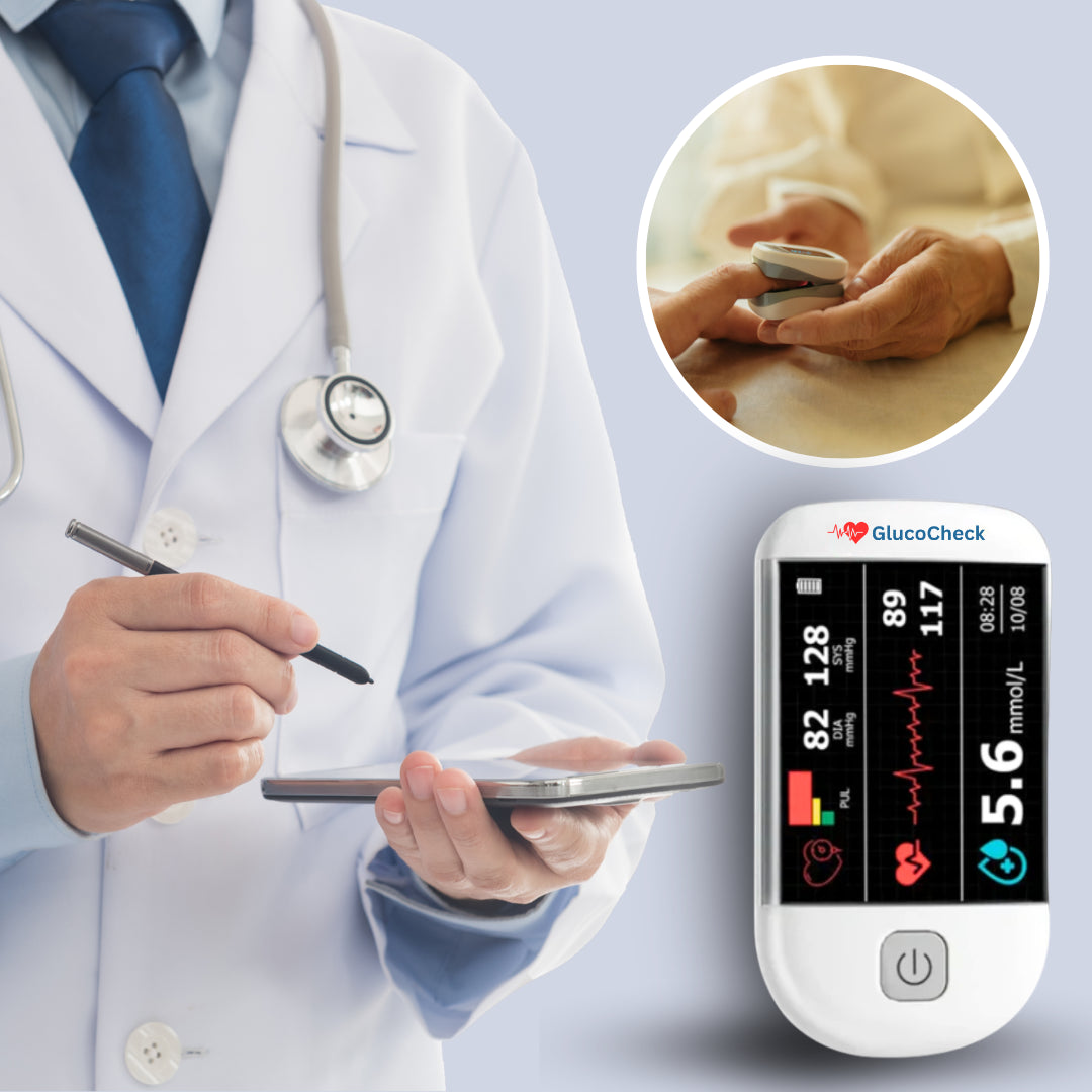 GlucoCheck™ | Obtenez une mesure glycémique fiable en 5 secondes sans piqûre