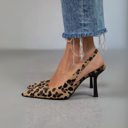 Monique – Leopard Pumps mit spitzer Spitze