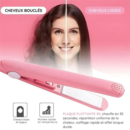 GlamCurl™ – Mini Fer à Lisser & Boucler 2-en-1