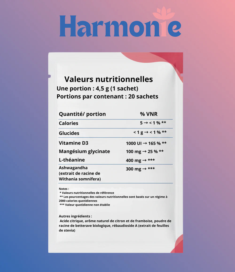 Harmonie™ – Boisson naturelle anti-stress et sommeil réparateur