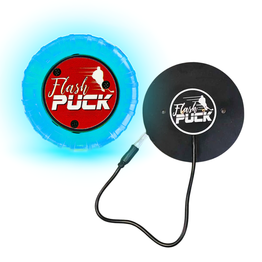 Flash Puck™ – Puck de hockey lumineuse et rechargeable