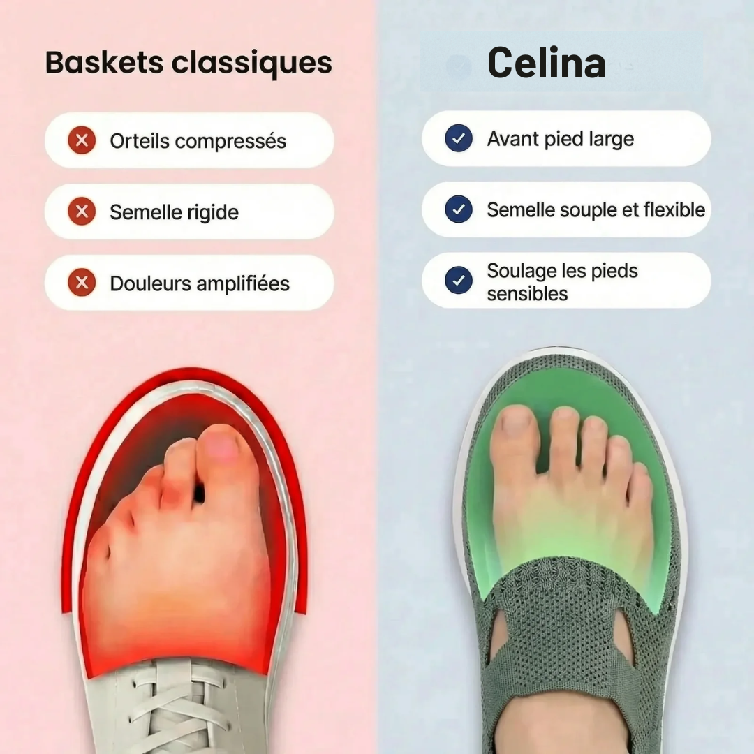 ErgoStepia™ - Baskets à confort orthopédique pour femme