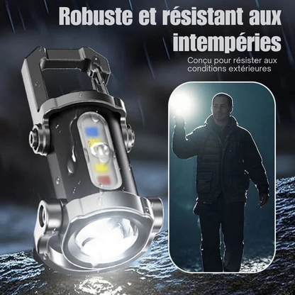 LumiClip™ – Lampe de poche rechargeable et portable porte-clés