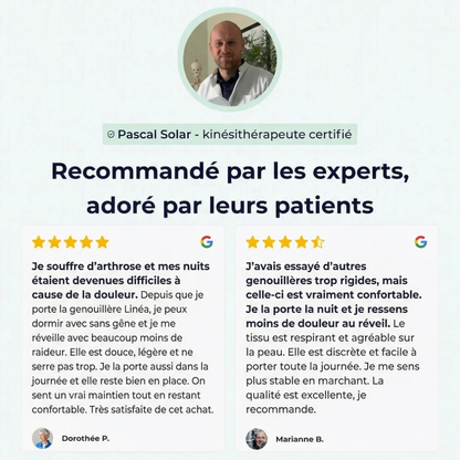 Linea - Soulagement Immédiat de vos Douleurs de Genou, Garanti