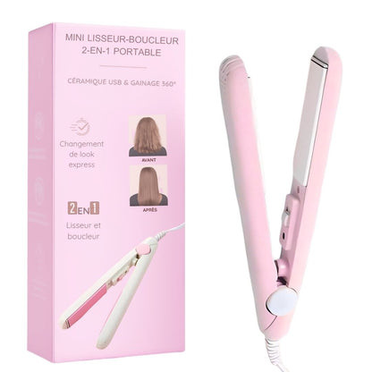 GlamCurl™ – Mini Fer à Lisser & Boucler 2-en-1