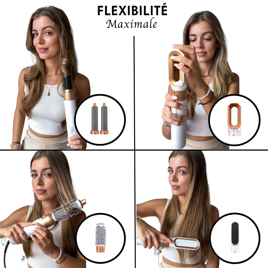AeriLuxe™ – Sèche-cheveux intelligent 5 en 1