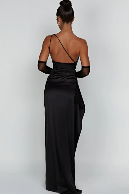 Loralei – Abendkleid mit Asymmetrischem Ausschnitt, Elegante Lange Abendmode