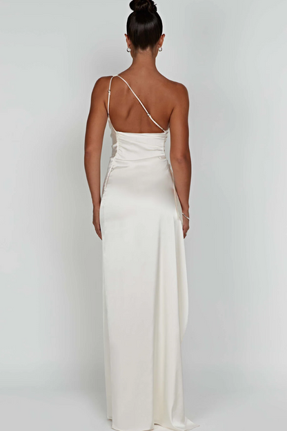 Loralei – Abendkleid mit Asymmetrischem Ausschnitt, Elegante Lange Abendmode