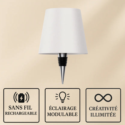 LumiVerre™ – Lampe sans fil pour bouteilles personnalisées