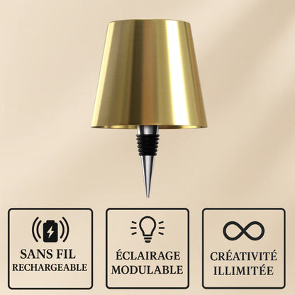 LumiVerre™ – Lampe sans fil pour bouteilles personnalisées