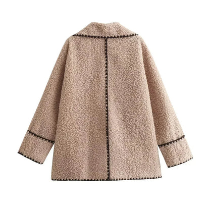 Damen-Fleecejacke | Beige – Warm und bequem