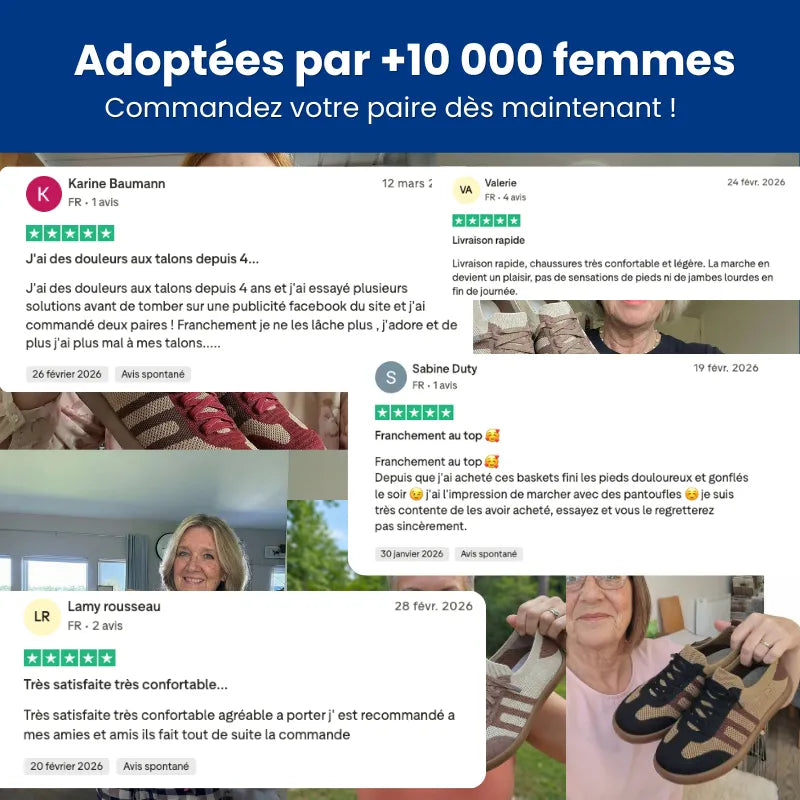 ErgoNova™ – Baskets Orthopédiques Légères Pour Femme