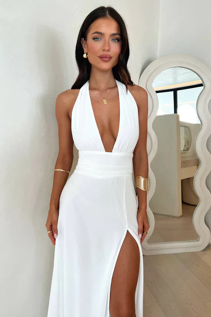Lara | Maxi-Kleid Auréla mit Eleganten Schlitz