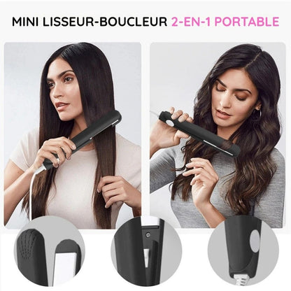 GlamCurl™ – Mini Fer à Lisser & Boucler 2-en-1