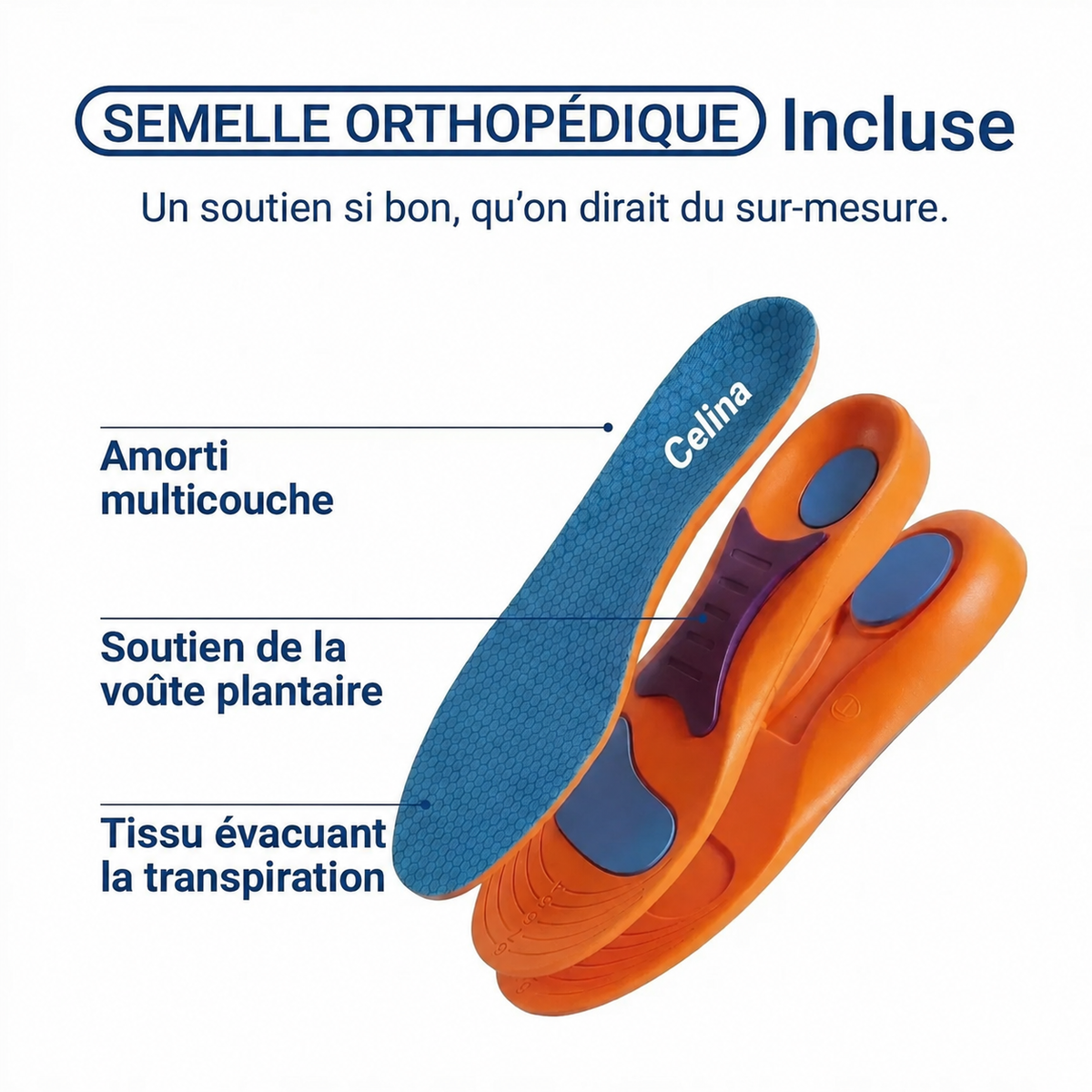 ErgoSport+™ - Baskets à confort orthopédique pour femme