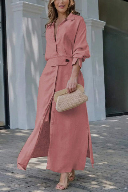 Anaïs – Langes Leinenkleid für den Sommer