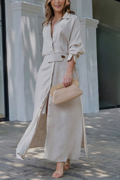 Anaïs – Langes Leinenkleid für den Sommer
