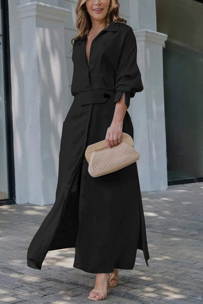 Anaïs – Langes Leinenkleid für den Sommer