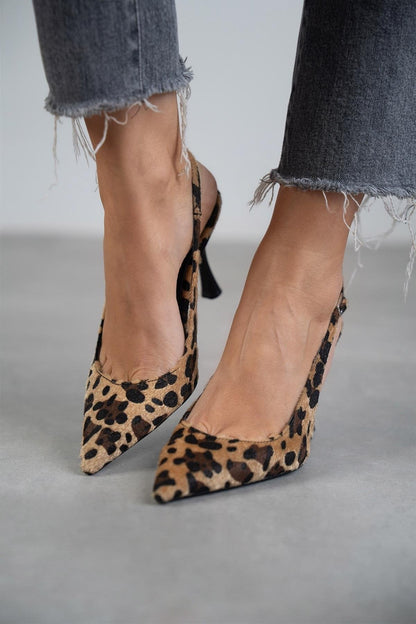 Monique – Leopard Pumps mit spitzer Spitze