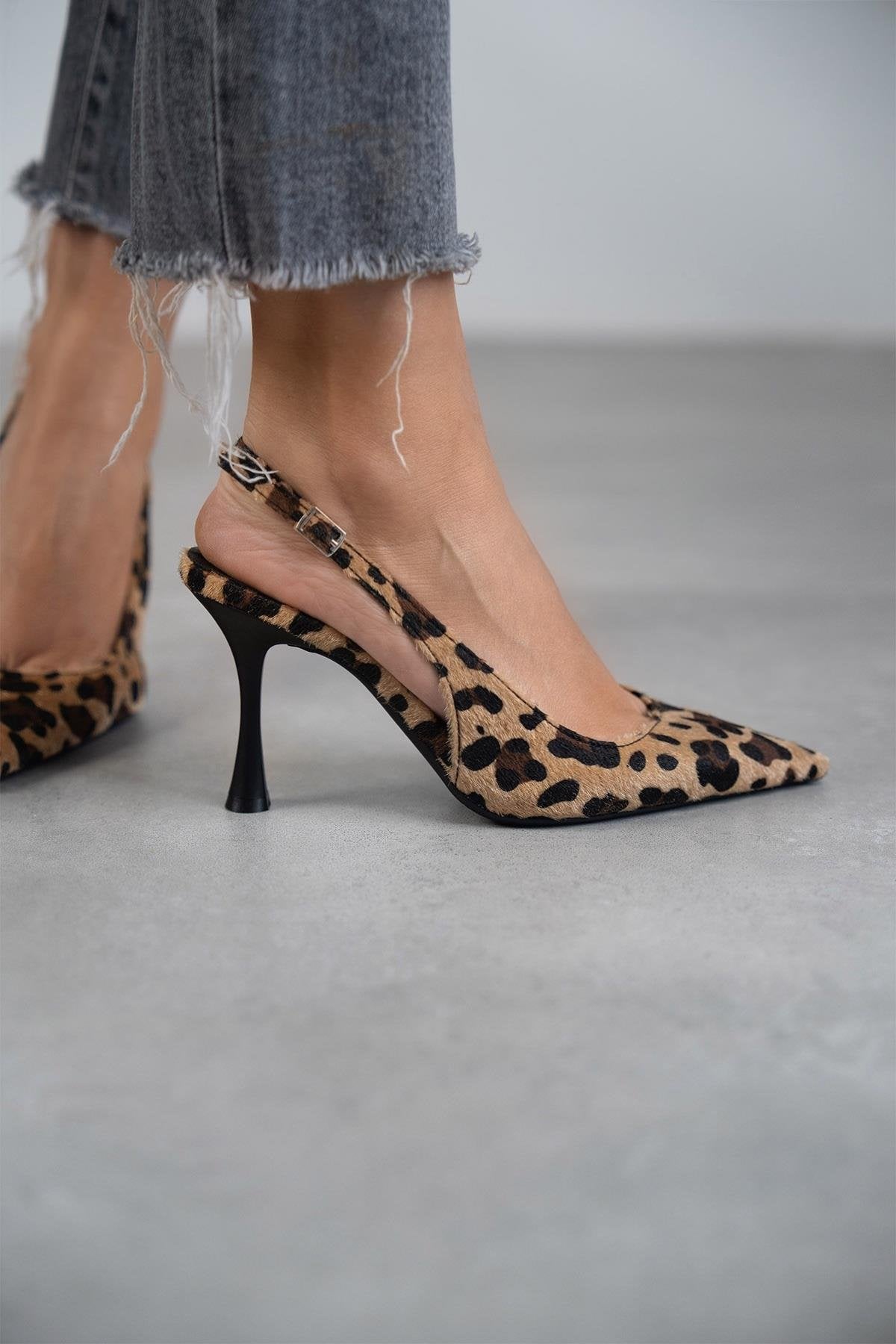 Monique – Leopard Pumps mit spitzer Spitze
