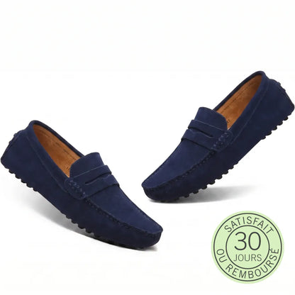 Rivéa™ - Mocassins en daim à confort orthopédique pour homme