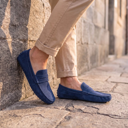 Rivéa™ - Mocassins en daim à confort orthopédique pour homme