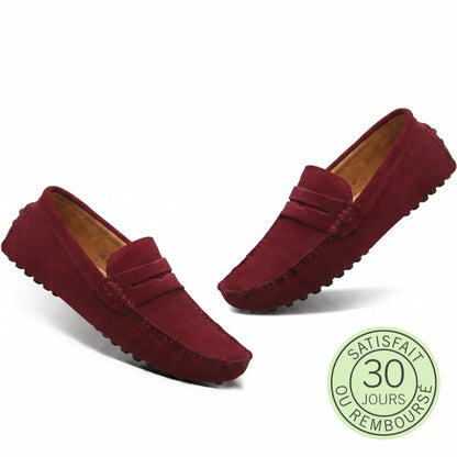 Rivéa™ - Mocassins en daim à confort orthopédique pour homme