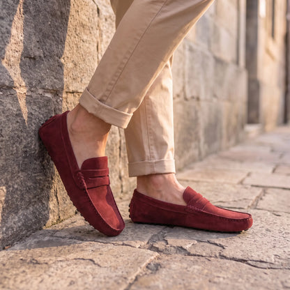 Rivéa™ - Mocassins en daim à confort orthopédique pour homme