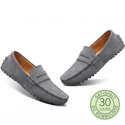 Rivéa™ - Mocassins en daim à confort orthopédique pour homme