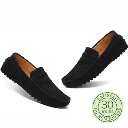 Rivéa™ - Mocassins en daim à confort orthopédique pour homme