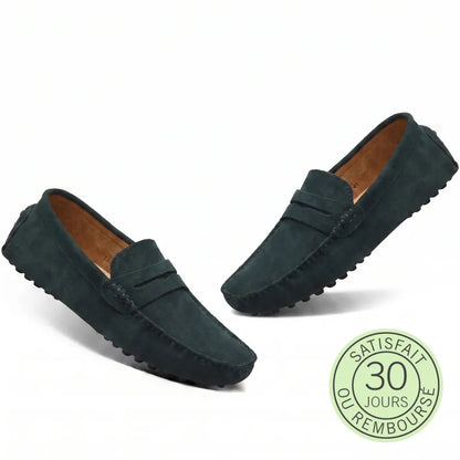 Rivéa™ - Mocassins en daim à confort orthopédique pour homme