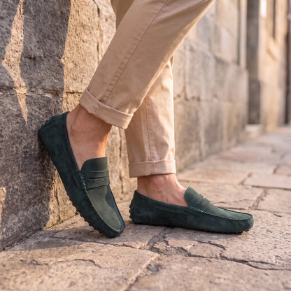 Rivéa™ - Mocassins en daim à confort orthopédique pour homme