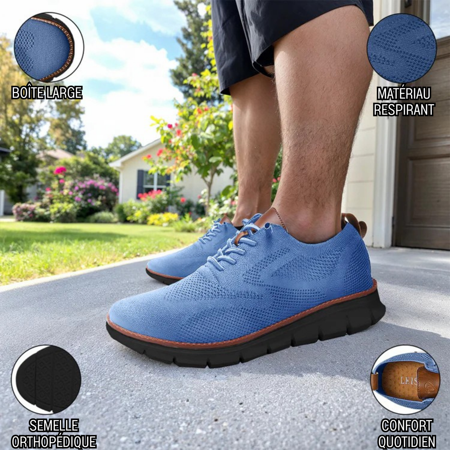 OrthoFit – Chaussures Orthopédiques Respirantes Pour Homme